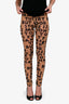 MM6 Maison Margiela Brown/Black Graffiti Leggings Size S