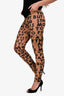 MM6 Maison Margiela Brown/Black Graffiti Leggings Size S