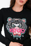 Kenzo Black Tiger Logo Embroidered Sweater Size XS