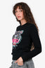 Kenzo Black Tiger Logo Embroidered Sweater Size XS