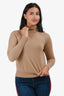 Nili Lotan Beige Cashmere Turtleneck Sweater Size XXS