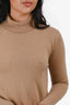 Nili Lotan Beige Cashmere Turtleneck Sweater Size XXS