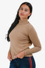 Nili Lotan Beige Cashmere Turtleneck Sweater Size XXS