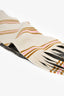 Pre-Loved Chanel™Beige/Pink Striped Fringe Scarf