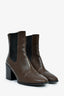 Dries Van Noten Brown Leather Heeled Chelsea Boots Size 39