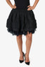 Simone Rocha Black Ruffle/Tulle Mini Skirt Size 8