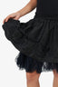 Simone Rocha Black Ruffle/Tulle Mini Skirt Size 8