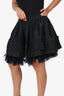 Simone Rocha Black Ruffle/Tulle Mini Skirt Size 8