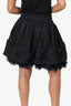 Simone Rocha Black Ruffle/Tulle Mini Skirt Size 8