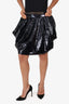 Alexandre Vauthier Black Sequin Mini Skirt Size 40