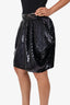 Alexandre Vauthier Black Sequin Mini Skirt Size 40