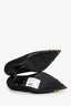 Louis Vuitton Black Satin 'Bernice' Studded Pointed Heels Size 38