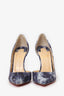 Christain Louboutin Grey 'Jeans Punk' Iriza Pointed Heels Size 38