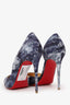 Christain Louboutin Grey 'Jeans Punk' Iriza Pointed Heels Size 38