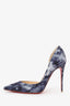 Christain Louboutin Grey 'Jeans Punk' Iriza Pointed Heels Size 38