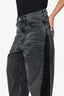 Darkpark Grey/Black Barrel Leg Jeans Size 28