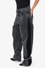 Darkpark Grey/Black Barrel Leg Jeans Size 28