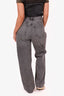 Agolde Grey Front Pleated High Rise Barrel Jeans Size 26