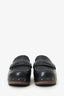 Brunello Cucinelli Black Shearling-Lined Leather Clogs Size 36