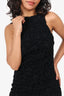 Pre-Loved Chanel™ Black Wool Flower Knit Sleeveless Dress Size 36