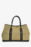 Hermès 2003 Green/Brown Canvas/Leather Garden Party 36