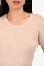 James Perse Cream Plain Top Size 0