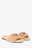Fendi Cream Shearling Slides Size 38