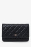 Pre-Loved Chanel™ Black Caviar Leather Wallet on Chain
