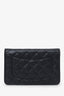 Pre-Loved Chanel™ Black Caviar Leather Wallet on Chain