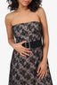 Amanda Uprichard Black Lace 'Fae' Mini Dress Size M