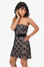 Amanda Uprichard Black Lace 'Fae' Mini Dress Size M
