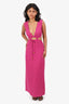 Winona Pink Linen 'Phlox' Cut-Out Dress Size M