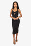 Kianna Black Keyhole 'Lara' Midi Dress Size XS