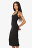Kianna Black Keyhole 'Lara' Midi Dress Size XS