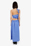 Sofia Purple One-Shoulder 'Sienne' Midi Dress Size L