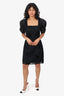 Elliatt Black Puff-Sleeve Dakota Dress Size S