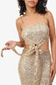 Winona Gold Sequin 'Val' Midi Dress Size XXS