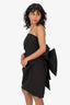 Bianca and Bridgett Black Strapless Bow 'Maple' Mini Dress Size L