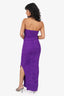 Elliatt Purple Ruched Strapless 'Jessie' Maxi Dress Size XS