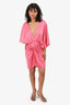 Baobab Pink V-Neck 'Mia' Mini Dress Size M