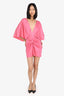 Baobab Pink V-Neck 'Mia' Mini Dress Size XS