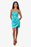 Elliatt Turquoise Strapless 'Peony' Mini Dress Size L