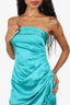 Elliatt Turquoise Strapless 'Peony' Mini Dress Size L