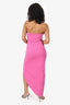 Misha Pink Strapless 'Anna' Midi Dress Size XS