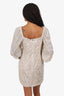 C/MEO Collective Silver Sequin Long Sleeve 'Lustre' Mini Dress Size M