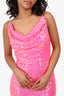 Winona Pink Sequin Backless 'Samra' Mini Dress Size XS