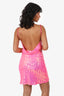 Winona Pink Sequin Backless 'Samra' Mini Dress Size XS
