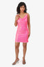 Winona Pink Sequin Backless 'Samra' Mini Dress Size XXS