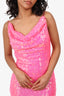Winona Pink Sequin Backless 'Samra' Mini Dress Size XXS