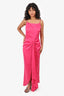 Elle Zeitoune Pink 'Patrice' Gown With Slit Size S